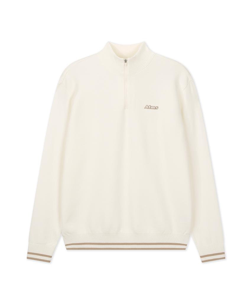 Antomas Two-Side Knit Half-Zip Men'S - White