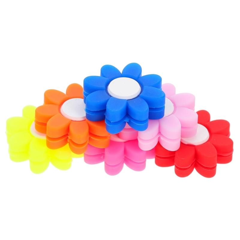 12Pcs Flower Shape Tennis Racket Shock Absorbers Silicone Vibration Dampeners Racket String Shock Absorbers Enduring