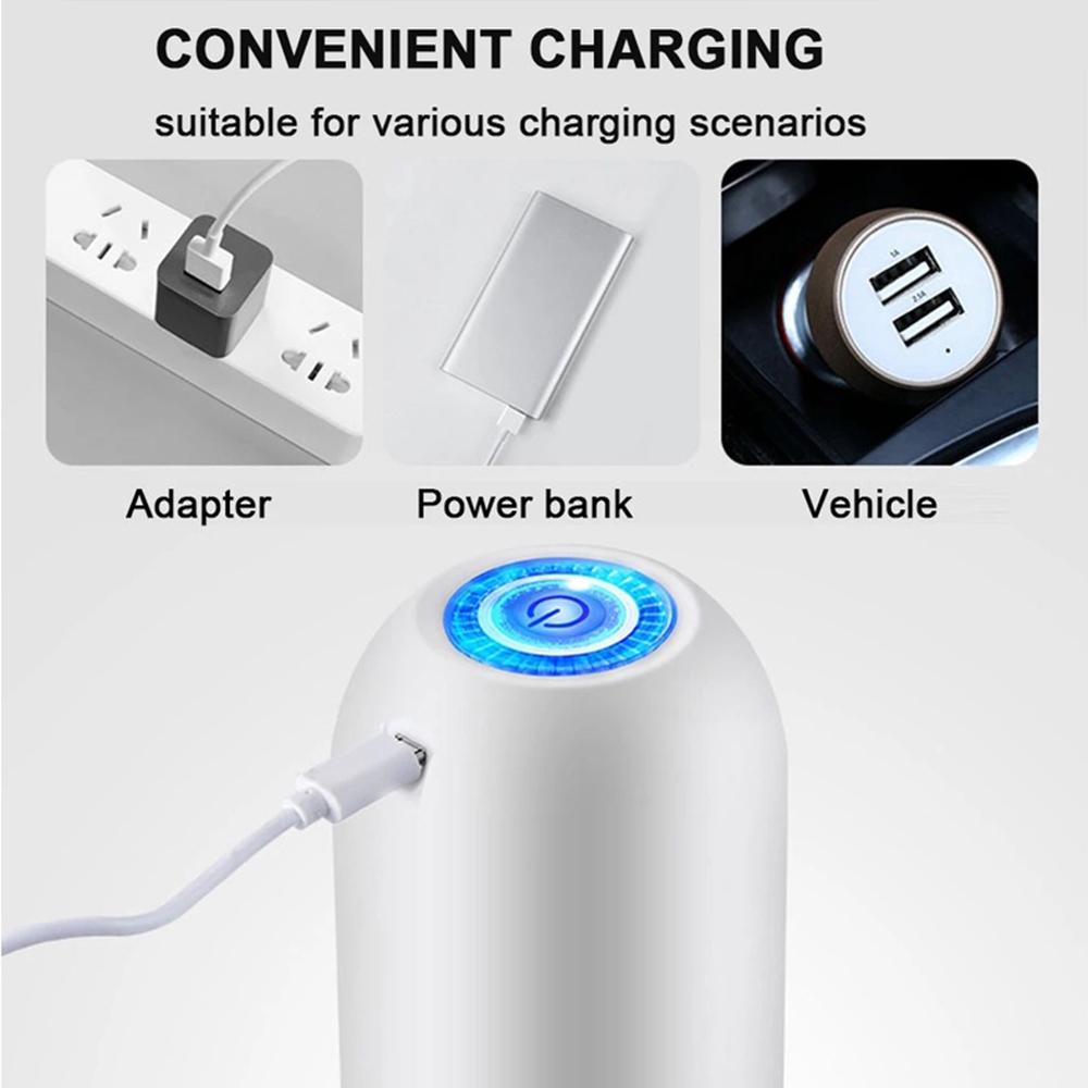 Automatic Electric Water Dispenser USB Rechargeable Water Bottle Pump One-button Switch Drinking Pump Dispenser Kitchen Tools
