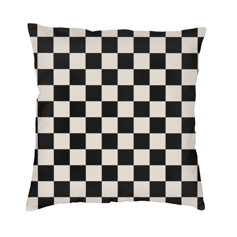 Chess Pillow Case xcm for Sofa Chessboard Game Luxury Cushion Cover Soft Pillowcase
