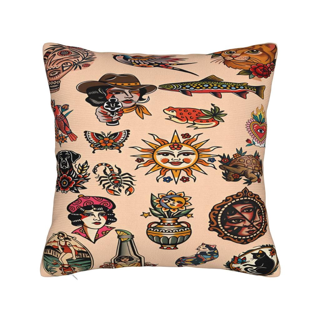 Pillow Cover Flying Leaping Pig Funny Pillow Case For Living Room Sofa Pillowcases
