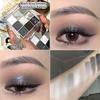 9-Color Smoky Punk - Cool Tone Gray Smoky Eyeshadow Palette with Low Saturation Matte Earth Tones, Perfect for Everyday Natural Makeup