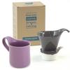 ZEROJAPAN Geschenk Kaffeetropfer L Kaffeebecher Set & (mit Tablett), Hyazinthe, DMZ-16 SGY/HY