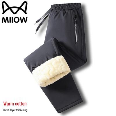 Mao Ren Men's Fleece-Lined Casual Pants