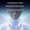 Ice Cooling Neck Fan, Bladeless Portable Hands-Free Wearable Mini Fan, 360° Circulating Cold Air Quiet Fan
