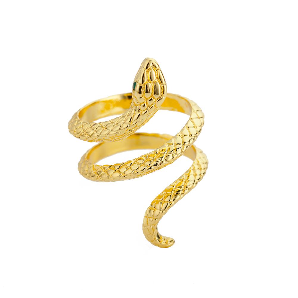

Intricate Snake Designs Rings For Women Gold Color Anillos Coiling Around Fingers Stainless Steel Jewelry Bold Exotic Ring Gift