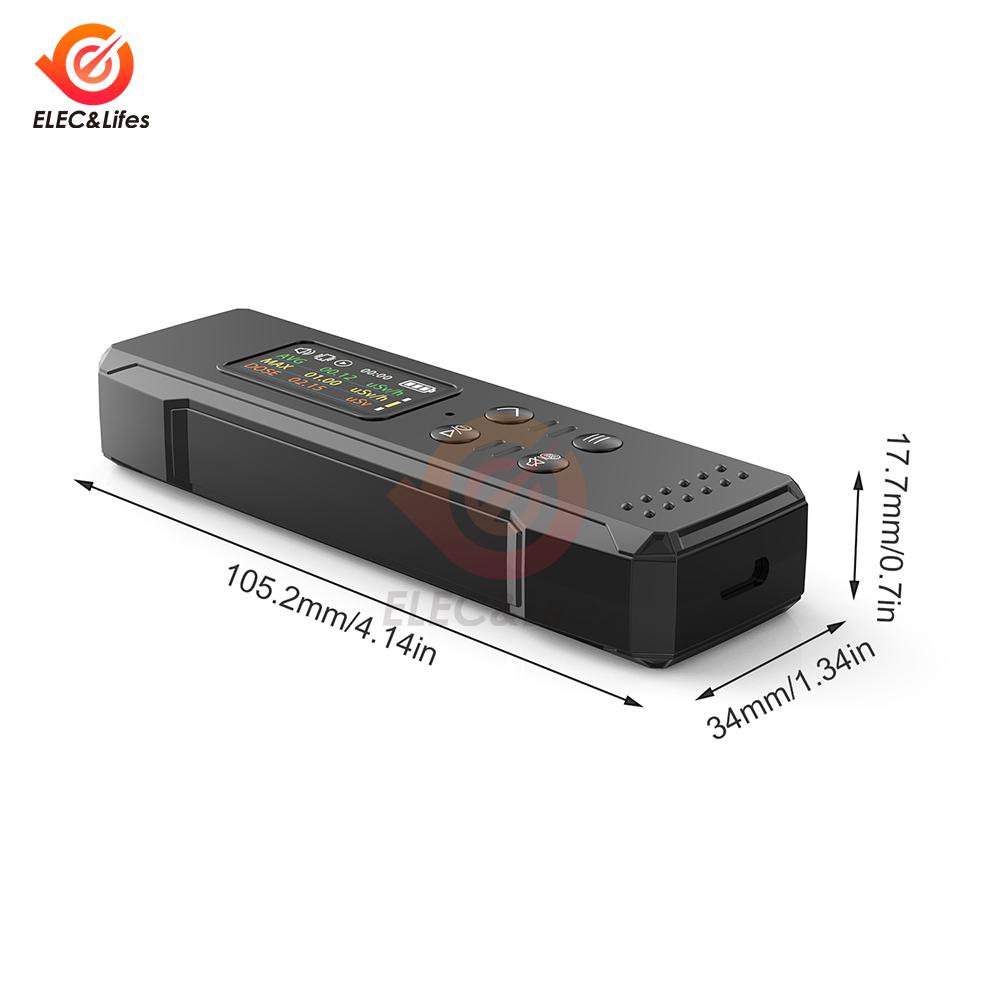 1.96" Color Screen Geiger counter High Precision Nuclear Radiation Detector X-ray Beta Gamma Detector Geiger Counter Dosimeter