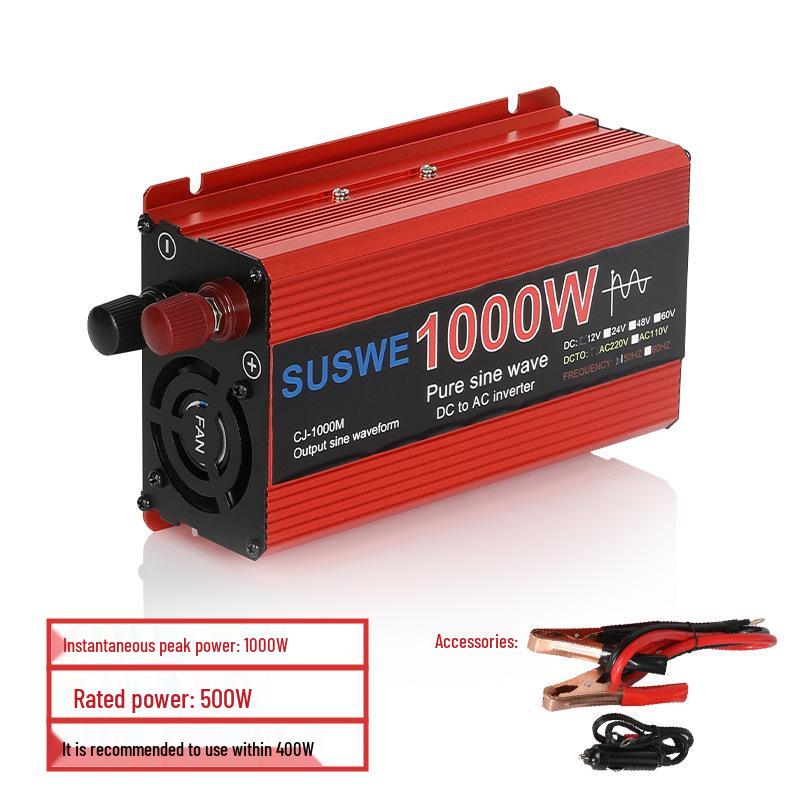 Pure Sine Wave Inverter 12V/24V To 220V for Cars and Trucks with Digital Display