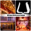Christmas Light Hanger Hooks Plastic Light Clips 1 5/8 Inch Fascia Boards Clips Weatherproof Plastic Outdoor Holiday Light Clip