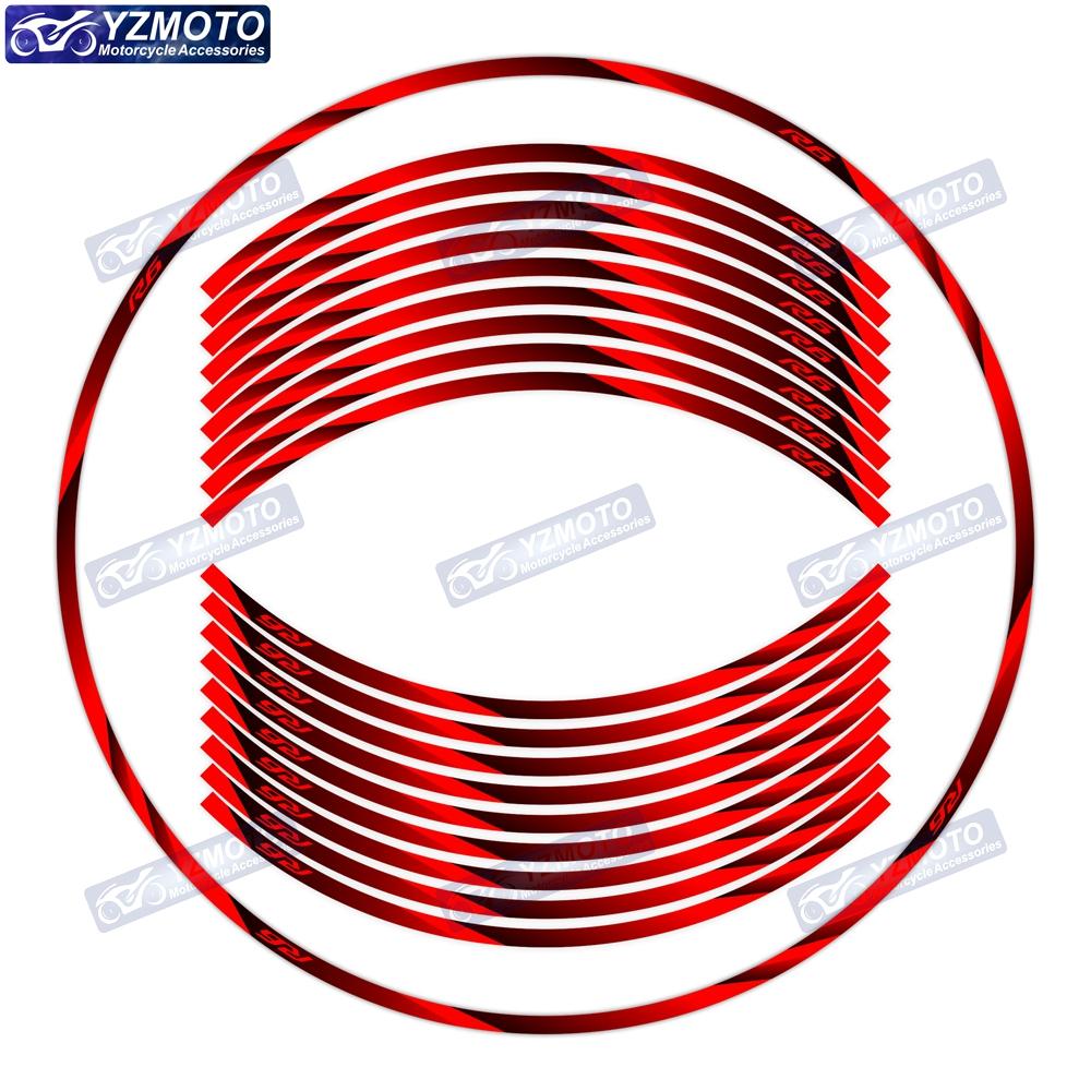 For YZF R6 Motocycle Accessories Wheel Stickers 17-inch Front And Rear Reflective Waterproof Decal Wheel Rim Decoration Stickers