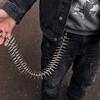 Long Size Pant Chain Spiked Thorn Bag Pendant Hip-Hop Keychain  Men