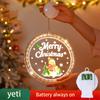 Round Suction Cup Hanging Lamp Striking Energy Saving Christmas Decoration Supplies Best Selling Christmas Decoration Neon Light