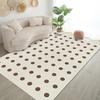 Black and White Light Luxury Geometric Pattern Floor Mats Door Front Decoration Home Living Room Floor Mats