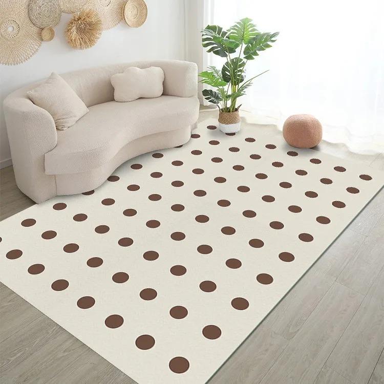 Black and White Light Luxury Geometric Pattern Floor Mats Door Front Decoration Home Living Room Floor Mats