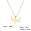 Cazador Gold Color 28 Arabic Letter Necklace for Women Stainless Steel Arab Alphabet Pendant Choker Necklaces Jewelry 2026 Trend