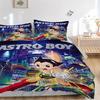 Astro Boy Print 3Pcs Bedding Set,Duvet Cover with 2 Bedro,Pillowcase Home Birthday Gift
