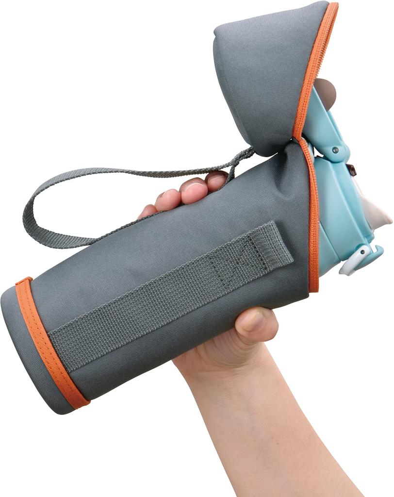 Thermos My Bottle Pouch with Strap for Gray Orange 450-600ml APG-501 GY-OR
