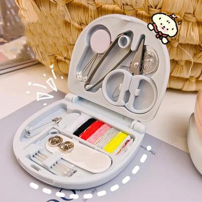 Praktischer Fingerhut Nadeln Fäden Box Set Kunststoff Mini Multifunktion Tragbar Reise Geschenk Nähkasten Handarbeit Nähzubehör