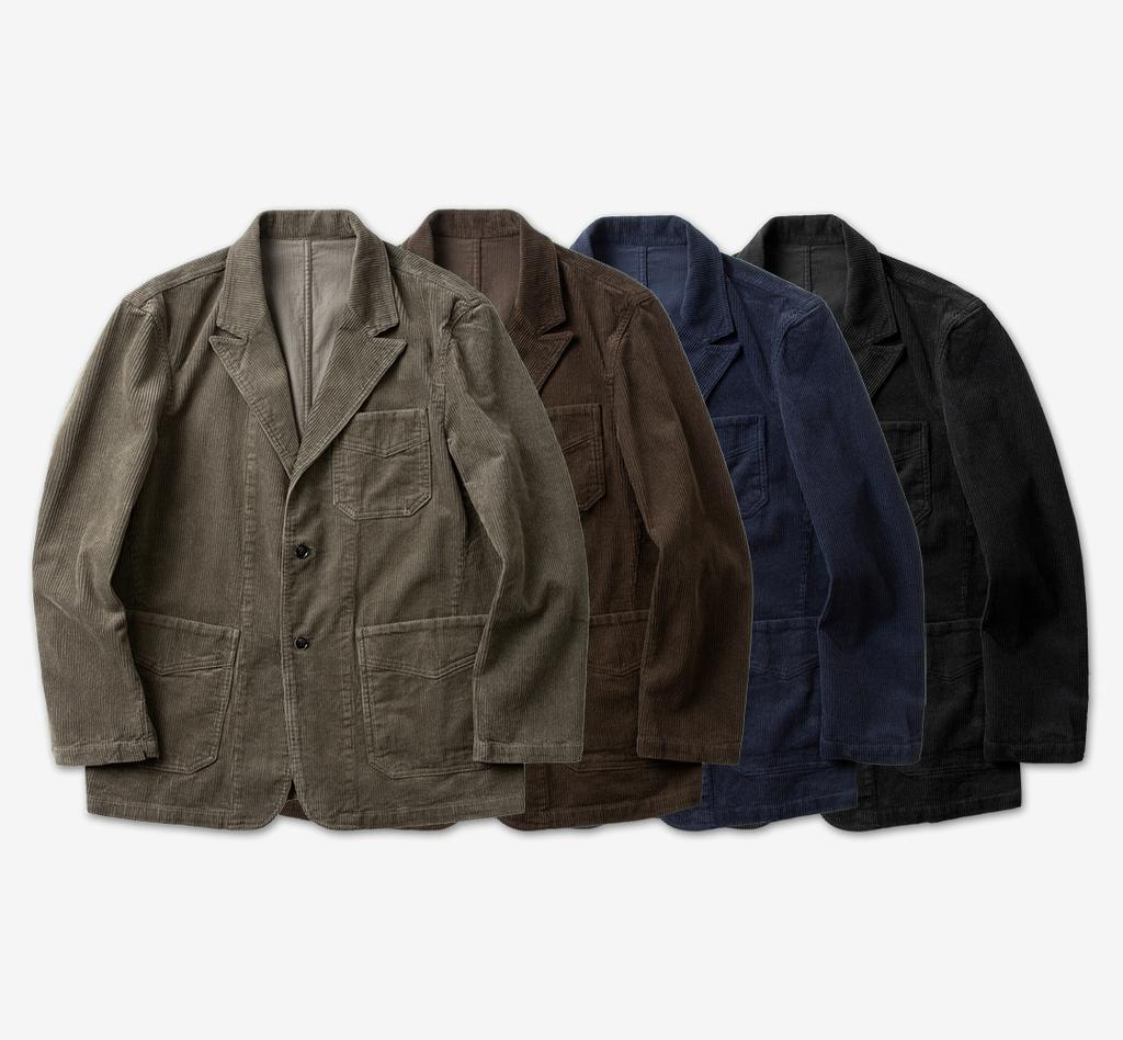Solti Tura Corduroy Washed Jacket (Brown)