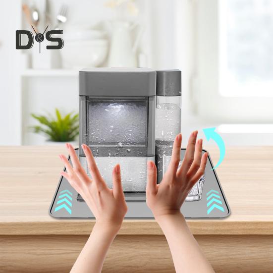 Ice Maker Pad Countertop Water Absorbent Mat Reusable Ice Maker Tray Pad Easy To Clean Dish Drying Mat for Kitchen
