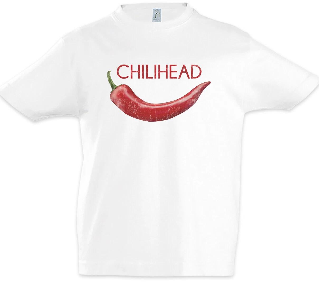 

Chilihead Kids Boys T-Shirt Chili Peppers Pepperoni Fun Cute Hot Hot Pod- 110
