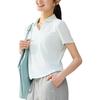 Anta Comfortable Simple Solid Color Slim Fit Sports Polo Shirt Women Tops Sunrise-Green 962527109-4