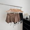 Khaki Vintage Pleated Skirt Women High Waist Harajuku Korean Asymmetrical Casual 90s Y2k Streetwear Mini Skirt