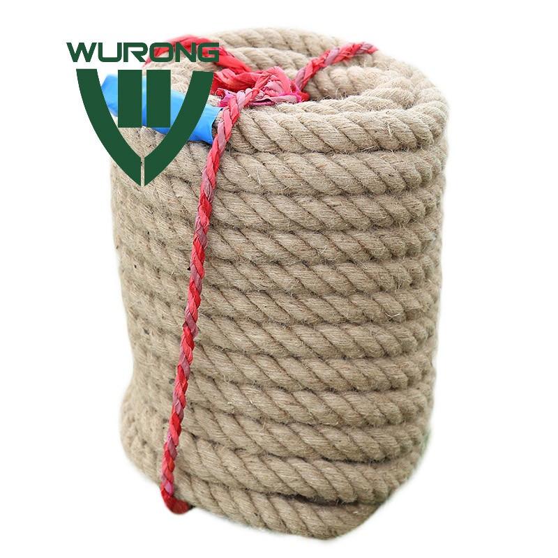 WURONG Climbing & Tug-of-War Hemp Rope with Steel Core