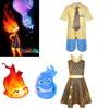 Party Dress For Halloween Cosplay Crazy Elemental City Cosplay Ember Fire And Wade Water Gown