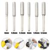 6pcs Silver Chainsaw Sharpeners 4mm 4.8mm 5.5mm Burr Chainsaw Head For Sharpening Polishing Engraving Grinding Tool