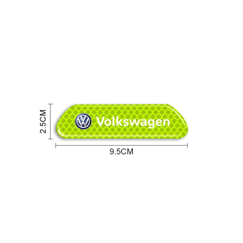 4PCS/set Car Reflective Strips Warning Stickers Car Styling For Volkswagen Golf-6 7 4 5 POLO Passat B5 B6 B7 T4 T5 Tiguan Jetta Gol