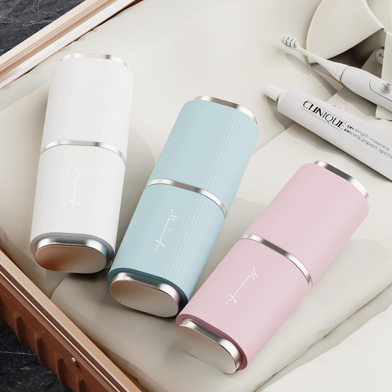 Portable Travel Wash & Toothbrush Cup Set with Lid