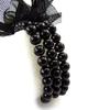 Les Trésors De Lily [J6931] - Black 'Scarlett' Designer Bracelet