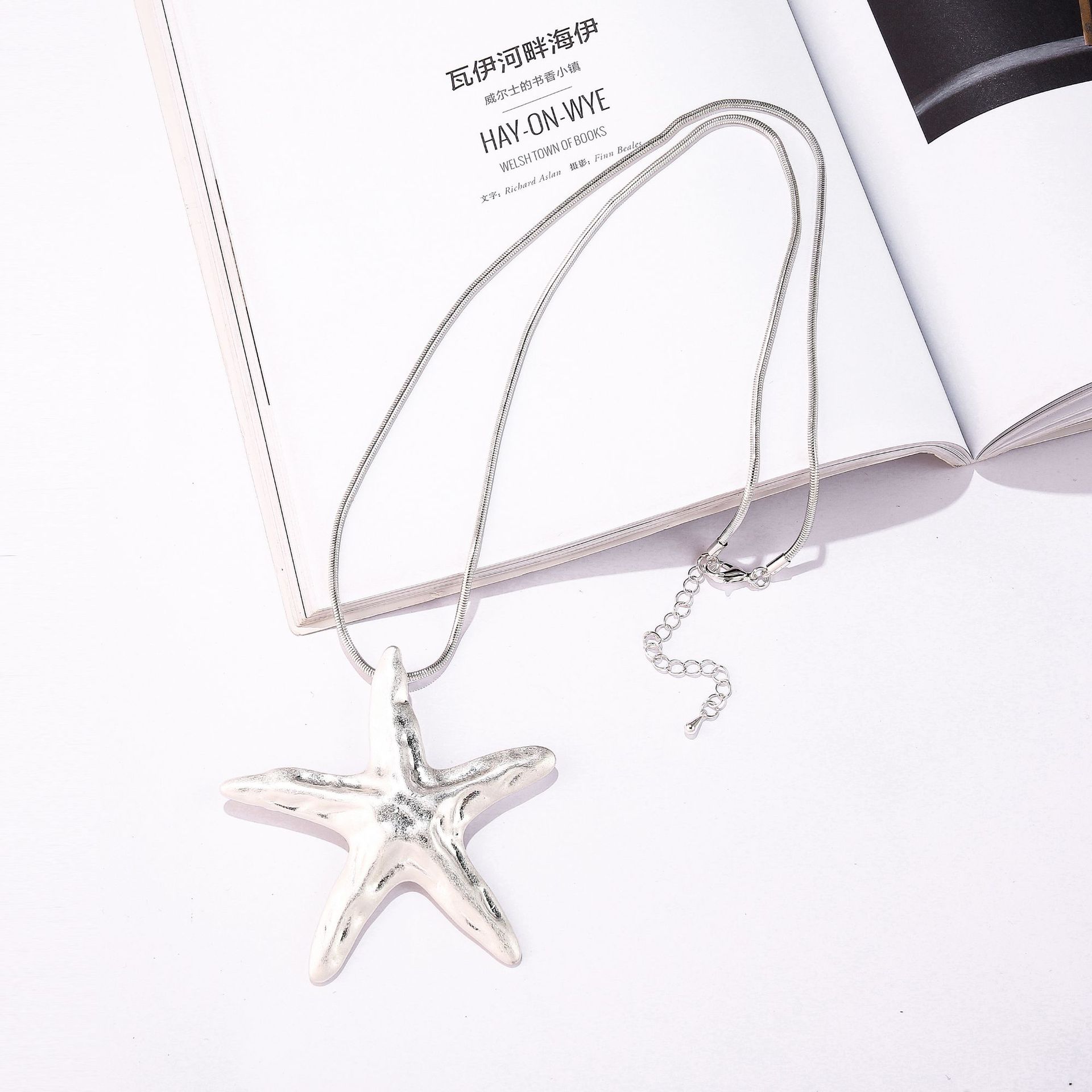 Accessories Fashion Geometric Starfish Alloy Long Women S Jewelry Necklace Sweater Chain