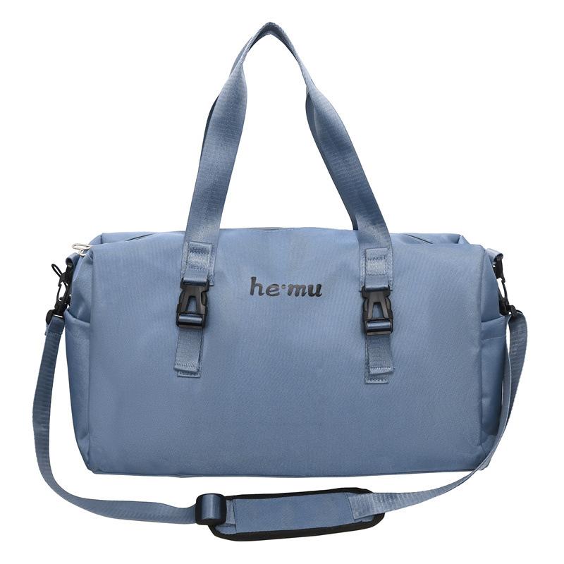

Large Capacity Sports Gym Bag Couples Short-distance Portable Cross-travel Bag Household Storage Hand Luggage Bag синий