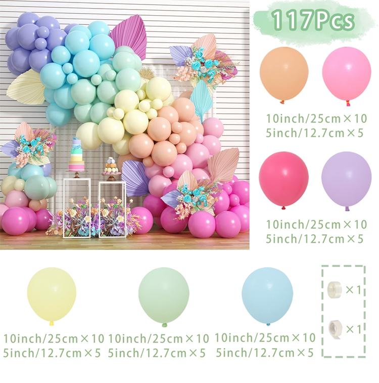 

Colorful Macaron Balloons Garland Arch Kit Wedding Birthday Party Decor Kids Birthday Wedding Supplies Latex Ballon Baby Shower Other