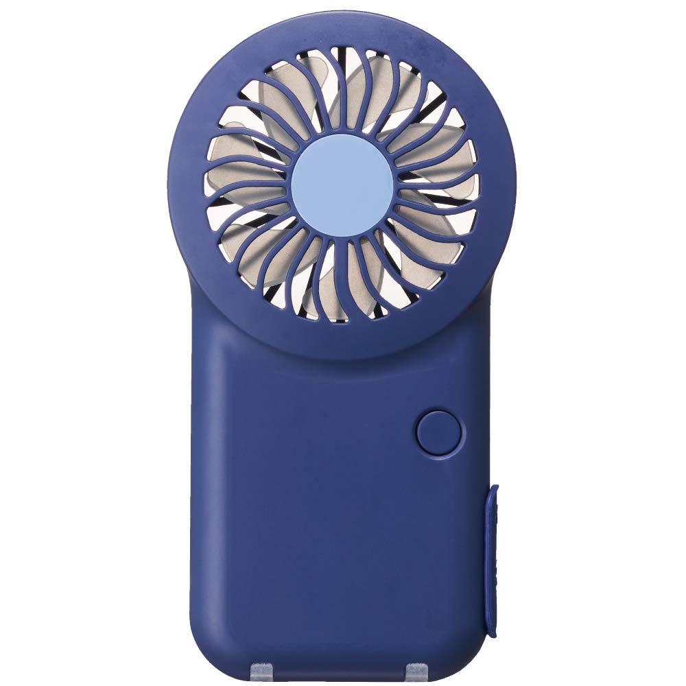 

Doshisha Portable Pocket Slim Dual Power Source 3 Wind Speed Pieria NV Fan, Design, (USB Rechargeable), Settings, Navy, FSV-51B