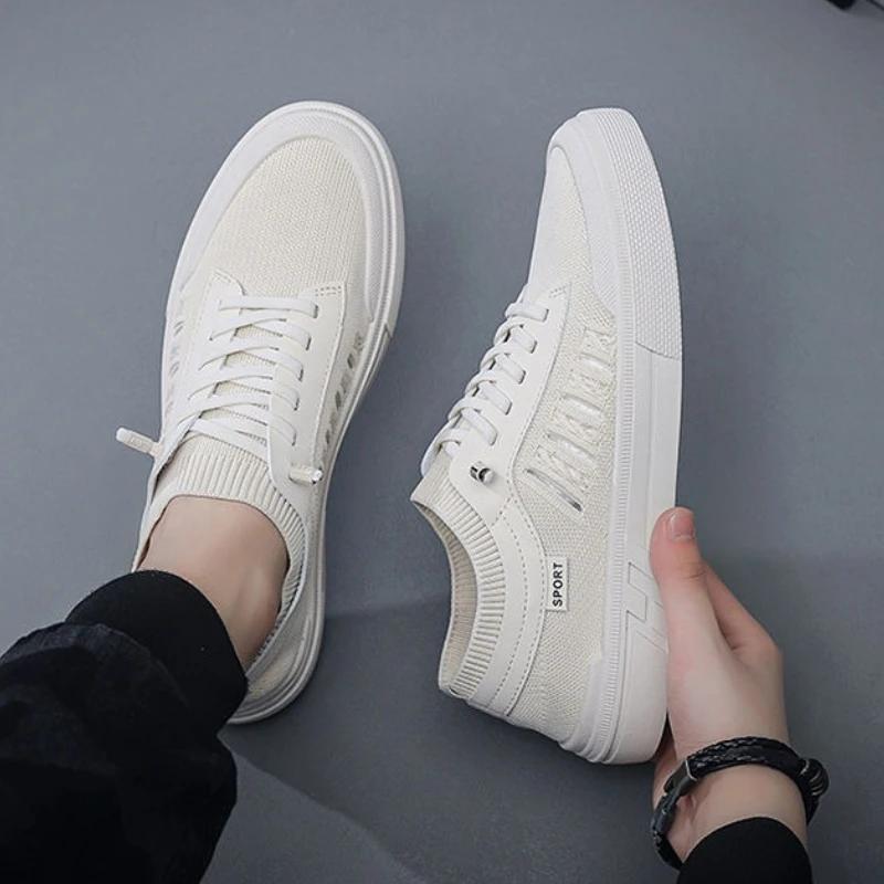 Fashion Flat Solid Color Men's Casual Shoes Minimalist Young Students Male Shoe Size 44 Legitimate Classic Original Vulcanize Sneakers