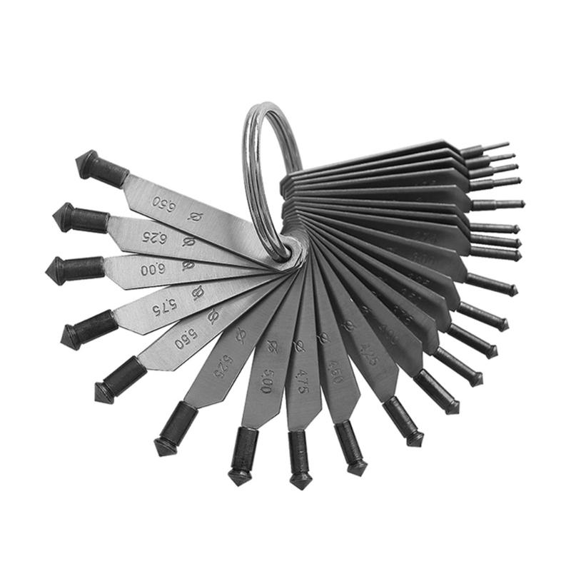 Gem Stone Size Measurement Instrument Rings Sizer Measuring Tool 1.0-6.5mm Professional Measuring Gauge 1