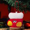 Christmas Plush Santa Claus Wreaths Snowman Stockings Reindeer Decorations Christmas Tree Ornaments, Small Dolls