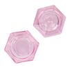 Glass Shot Glass With Lid for Liquid, Cleaner, Henna Pink