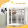 Pressure Fit Stair Gate, Dog Gate W/ Auto Closing Door, for Small, Medium Dog, Easy Installation, for 74-80cm Opening