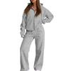 Women's Casual Sweatshirt Jacket Set Comfortable Loungewear for Fall Winter