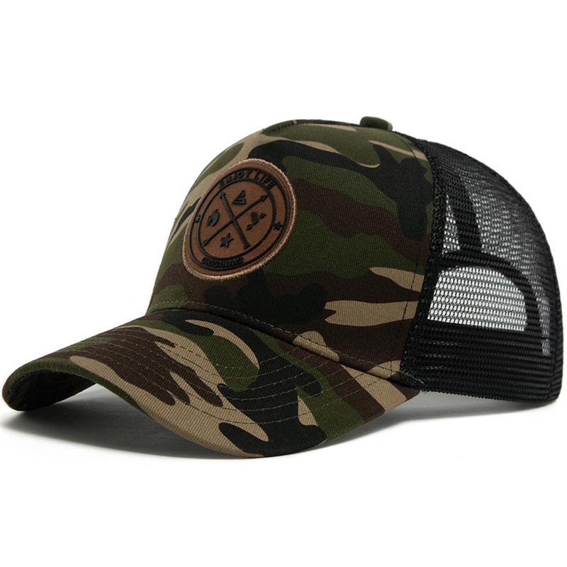 Summer Mesh Baseball Cap Women Men ENJOY LIFE Letter Patch Snapback Hat Casual Breathable Unisex Street Hip Hop Trucker Caps