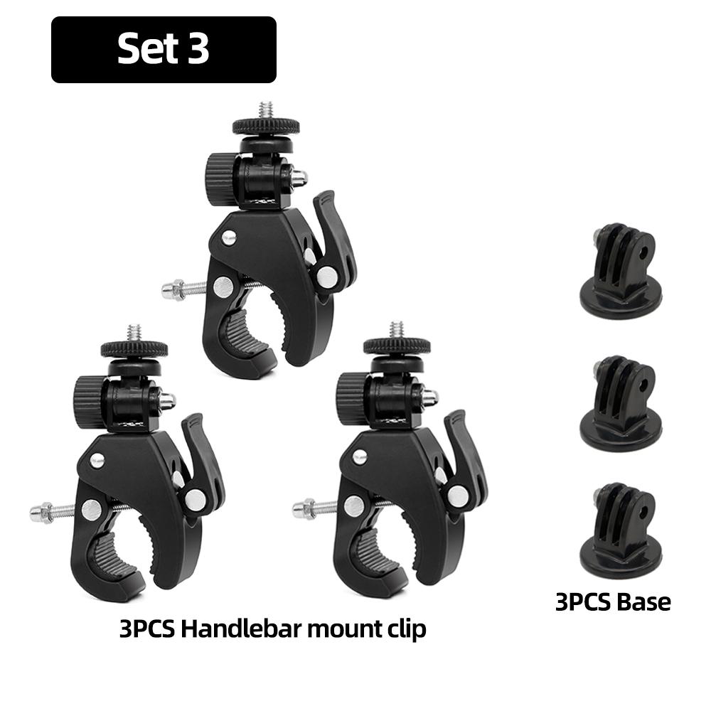 Bicycle Handlebar Mount Motorcycle Holder For GoPro Hero 13 12 11 10 9 8 AKASO SJCAM Insta360 DJI Osmo Action Camera Accessories