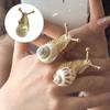 Bagues Coquillage d'Escargot Mode Bijoux de Plage Surdimensionnés avec Structure en Alliage pour Styliser les Tenues