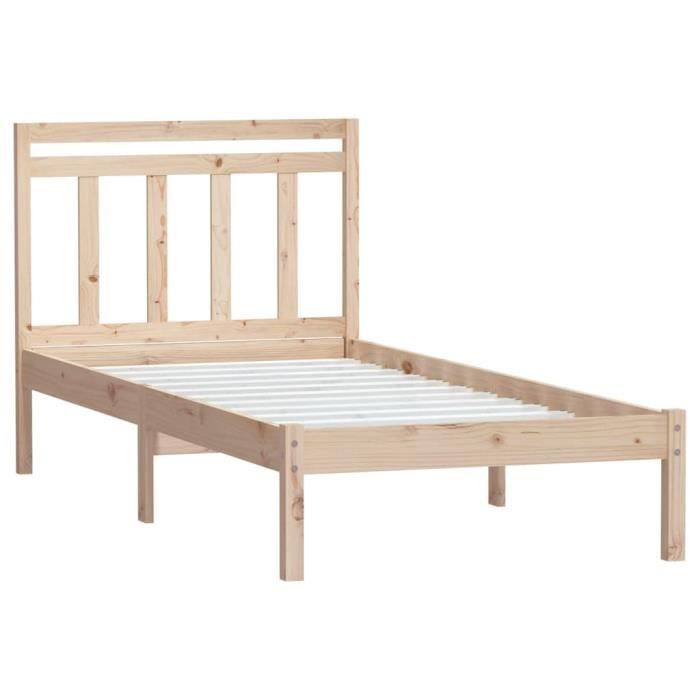 VidaXL Bed Frames Solid Pine Wood 100x200 Cm 3100579