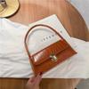 New Solid Color Women's Underarm Shoulder Bag Luxury Design Versatile Ladies Handbag Purse Stone Patterned Crossbody Bags