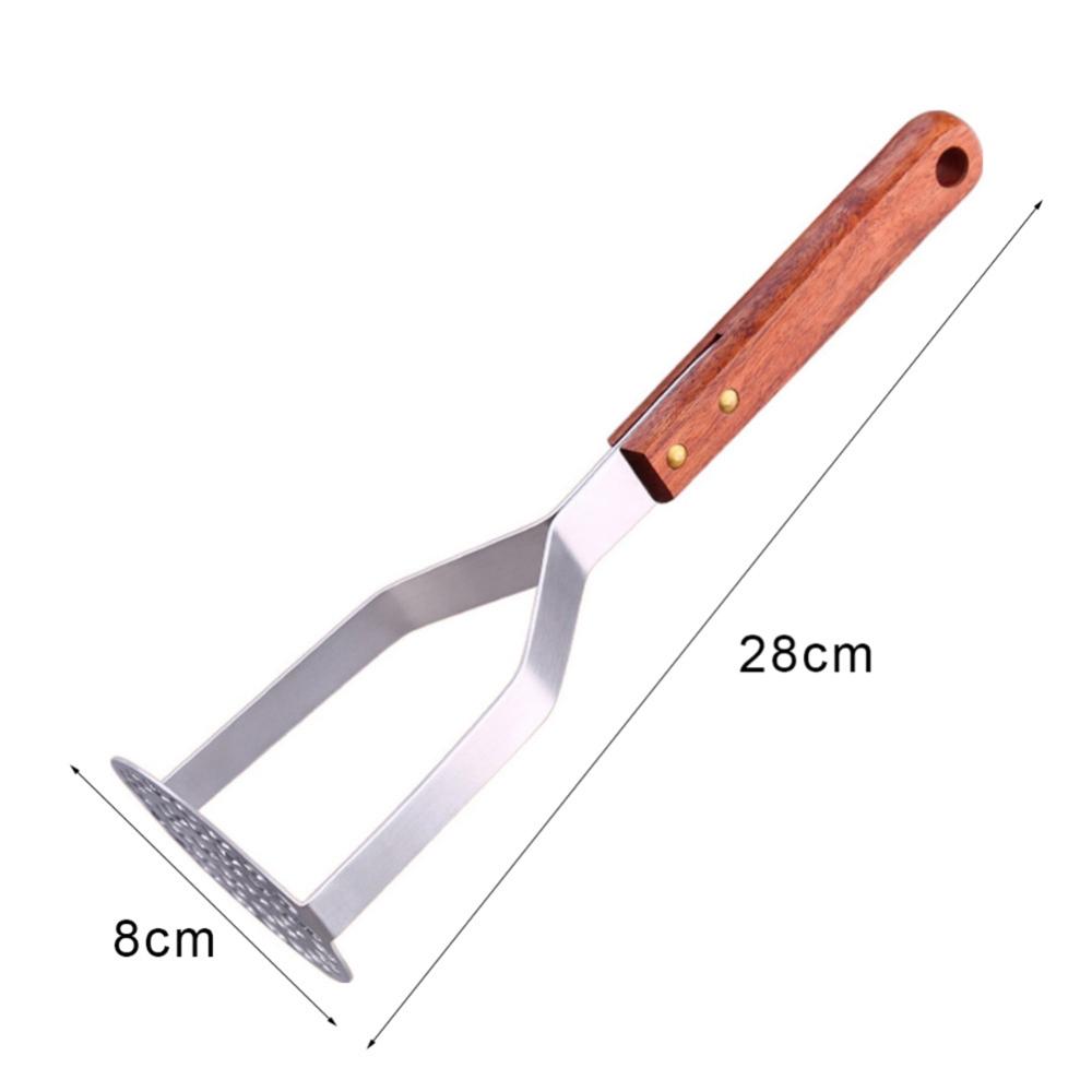 Kitchen Garlic Manual Heavy Duty Stainless Steel Cooking Tool Potato Masher Press Crusher Pusher