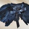 Double-Layer Goose Feather Shawl: Party Vest & Cowl